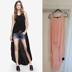 Express Women's Black Extreme Hi-Lo Tank